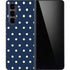 Blue and Cream Polka Dots Galaxy Z Fold5 5G Skin